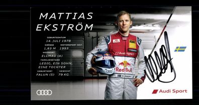 Mattias Ekström Autogrammkarte Original Signiert Motorsport + G 35970
