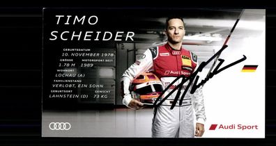 Timo Schneider Autogrammkarte Original Signiert Motorsport + G 35975