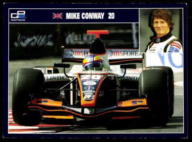 Mike Conway Autogrammkarte Original Signiert Motorsport + G 36738