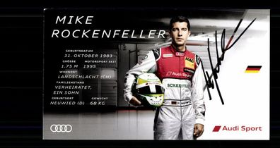 Mike Rockenfeller Autogrammkarte Original Signiert Motorsport + G 35973