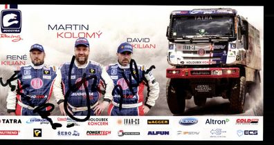 Rene Kilian Martin Kolomy und David Kilian Original Signiert Motorsport + G 36731