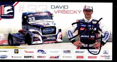 David Vrsecky Autogrammkarte Original Signiert Motorsport + G 36732