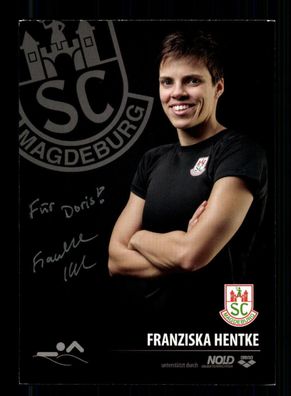 Franziska Hentke Autogrammkarte Original Signiert Schwimmen + A 223505