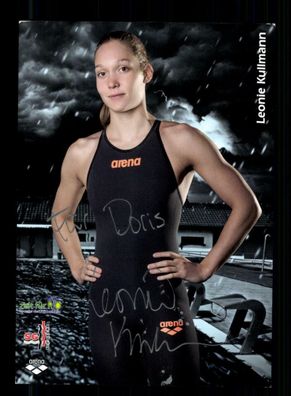 Leonie Kullmann Autogrammkarte Original Signiert Schwimmen + A 223506