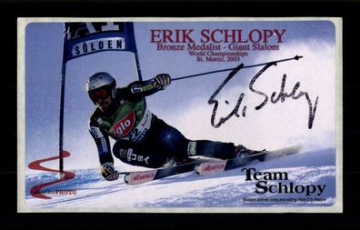 Erik Schlopy Original Signiert Ski Alpine + A 223699