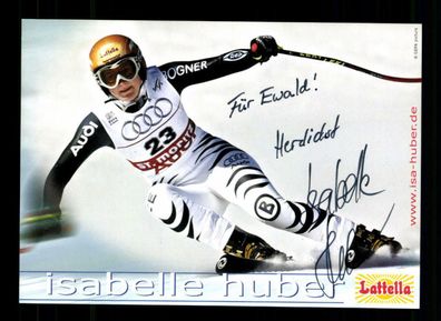 Isabelle Huber Autogrammkarte Original Signiert Ski Alpine + A 223714