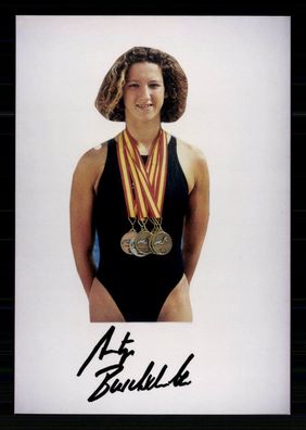 Antje Buschschulte Weltmeisterin 2001 und 2003 Orig. Signiert Schwimmen + G 36042