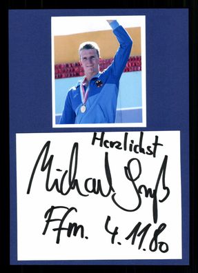 Michael Groß Olympiasieger 1974 / 1988 Schwimmen Original Signiert ## G 36945