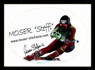 Stefanie Moser Original Signiert Ski Alpine + A 223711