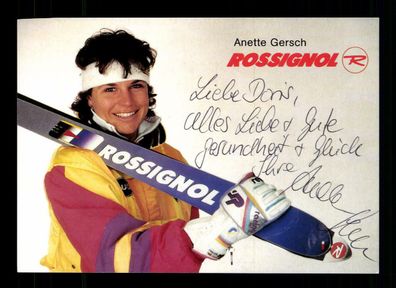 Anette Gersch Autogrammkarte Original Signiert Ski Alpine + A 223716