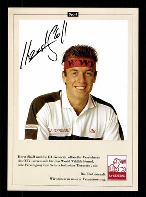 Horst Skoff Tennisspieler Autogrammkarte Druck Signiert + G 36852