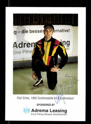 Olaf Zinke Autogrammkarte Original Signiert Eisschnellauf + A 223744