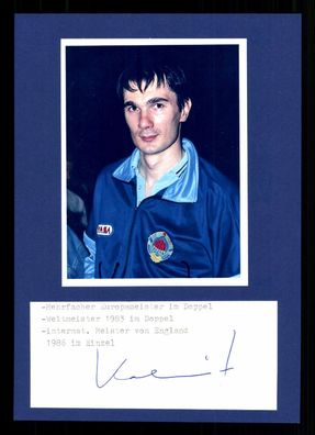 Zoran Kalinic Weltmeister 1983 Tischtennis Original Signiert ## G 36948