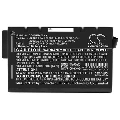 Ersatzakku - CS-PHM400MX - Acterna MTS-8000 / Philips Goldway G50 / 860306 - 10,8 ...