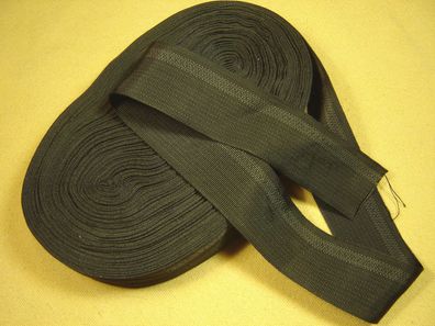 Ripsband Herrenhut Hutband hochwertig gemustert dunkel oliv 3,7cm breit Meter RB63