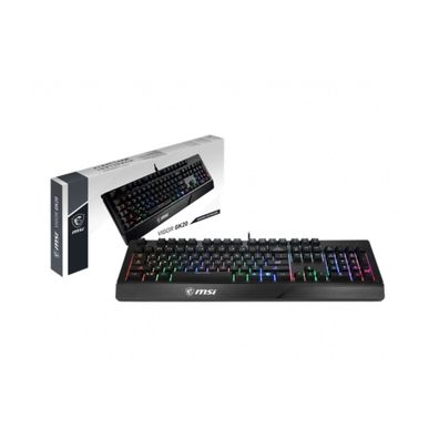 MSI Vigor GK20 Gaming RGB Tastatur Plunger Switches QWERTZ Kabel Black