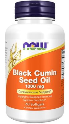 Now Foods, Black Cumin Seed Oil, 1000mg, 60 Weichkapsel