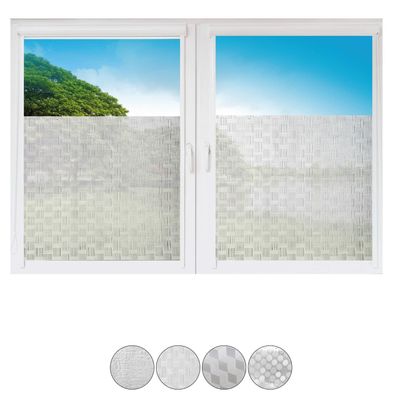 Fensterfolie Statisch haftend Sichtschutzfolie Selbstklebend Folie Sichtschutz