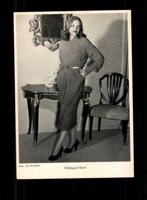 Hildegard Knef Postkarte 50er Jahre ohne Unterschrift ## BC 190581