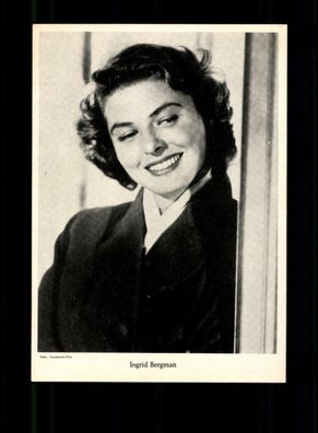 Ingrid Bergmann Postkarte 50er Jahre ohne Unterschrift ## BC 190598