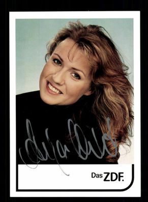 Anja Charlet ZDF Autogrammkarte Original Signiert ## BC 190754