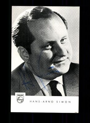Hans Arno Simon Philips Karte 50er Jahre Original Signiert # BC 191242