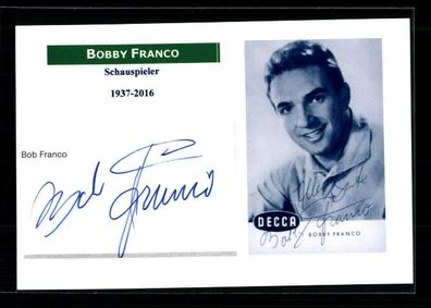 Bobby Franco 1937-2016 Original Signiert ## BC 191295