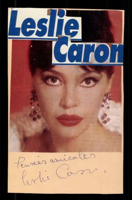 Leslie Caron Original Signiert ## BC G 36415
