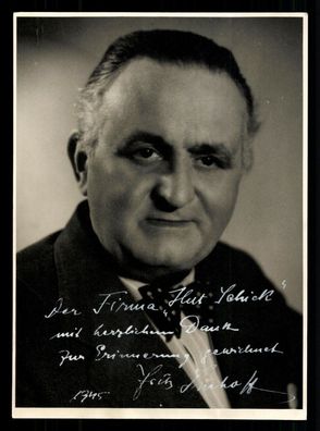 Fritz Imhoff 1891-1961 Autogrammkarte Original Signiert ## BC G 36659