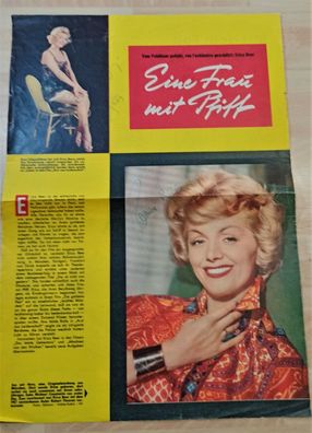 Erica Beer Original Magazinbild 50er Jahre Original Signiert ## BC G 36704