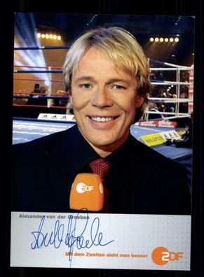 Alexander von der Groeben ZDF Autogrammkarte Original Signiert ## BC 190772