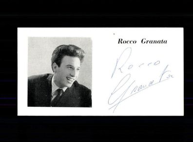 Rocco Granata Autogrammkarte 50er Jahre Original Signiert ## BC 191095