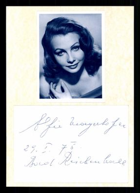 Elfie Mayerhofer 1917-1994 Schauspielerin Original Signiert ## BC G 36870