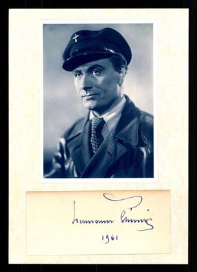 Hermann Thimig 1890-1982 Schauspieler 1961 Original Signiert ## BC G 37112