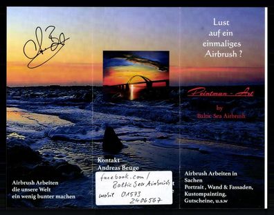 Andreas Beuge Air Brucher Autogrammkarte Original Signiert ## BC G 36930
