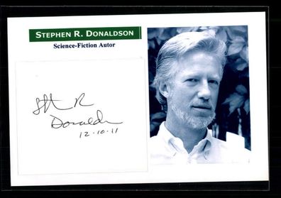 Stephen R. Donaldson Science Fiction Autor Original Signiert ## BC 191301