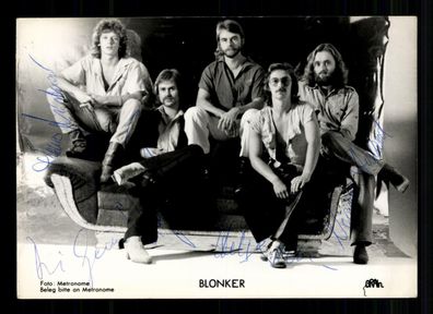 Blonker Hamburg Rock Band 70er Jahre komplett Signiert ## BC G 36687