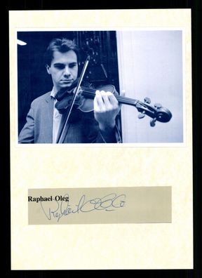Raphael Oleg Französischer Geiger Original Signiert ## BC G 36969