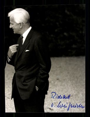 Richard von Weizsäcker 1920-2015 Bundespräsident Original Signiert # BC G 36188
