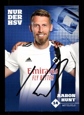 Aaron Hunt Autogrammkarte Hamburger SV 2019-20 Original Signiert