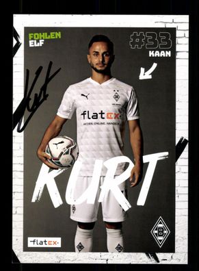 Kaan Kurt Autogrammkarte Borussia Mönchengladbach 2020-21 Original Sign.