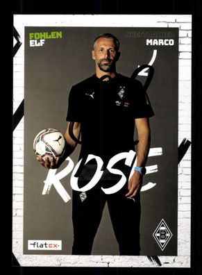 Marco Rose Autogrammkarte Borussia Mönchengladbach 2020-21 Original Sign.