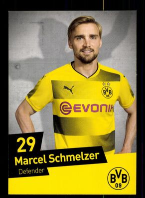 Marcel Schmelzer Autogrammkarte Borussia Dortmund 2017-18 USA Karte