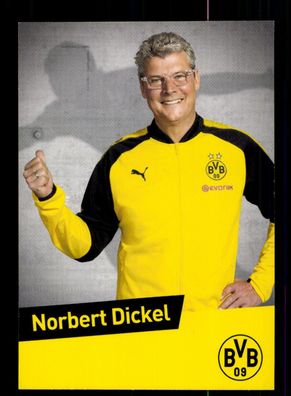Norbert Dickel Autogrammkarte Borussia Dortmund 2017-18 USA Karte