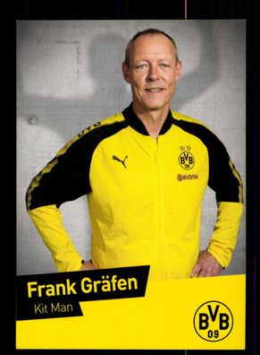 Frank Gräfen Autogrammkarte Borussia Dortmund 2017-18 USA Karte