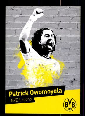 Patrick Owomoyela Autogrammkarte Borussia Dortmund 2017-18 USA Karte
