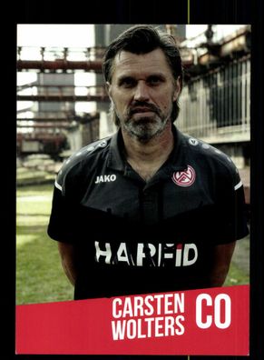 Carsten Wolters Autogrammkarte Rot weiss Essen 2020-21 Original Signiert