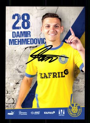 Damir Mehmedovic Autogrammkarte 1 FC Lokomotive Leipzig 2021-22 Original Signier