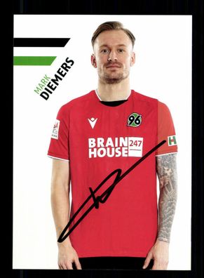 Mark Diemers Autogrammkarte Hannover 96 2021-22 Original Signiert
