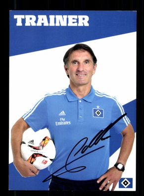 Bruno Labbadia Autogrammkarte Hamburger SV 2015-16 Original Signiert